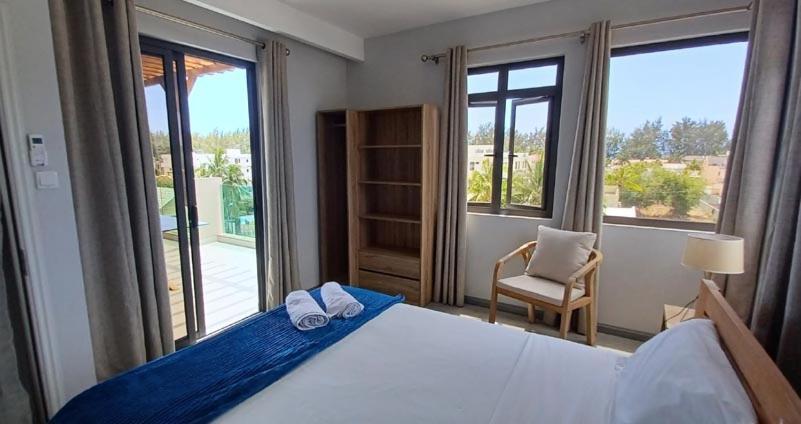 Flic-en-Flacq Splendide Penthouse Vue Mer A 5 Mn A Pied De La Plage מראה חיצוני תמונה