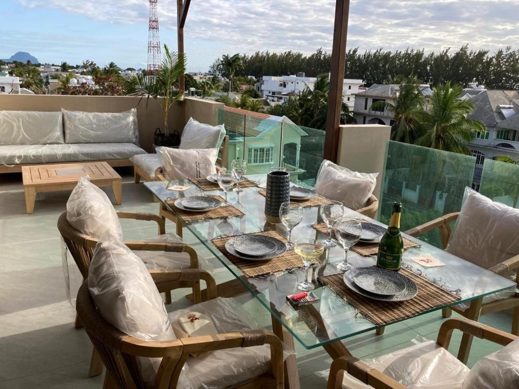 Flic-en-Flacq Splendide Penthouse Vue Mer A 5 Mn A Pied De La Plage מראה חיצוני תמונה